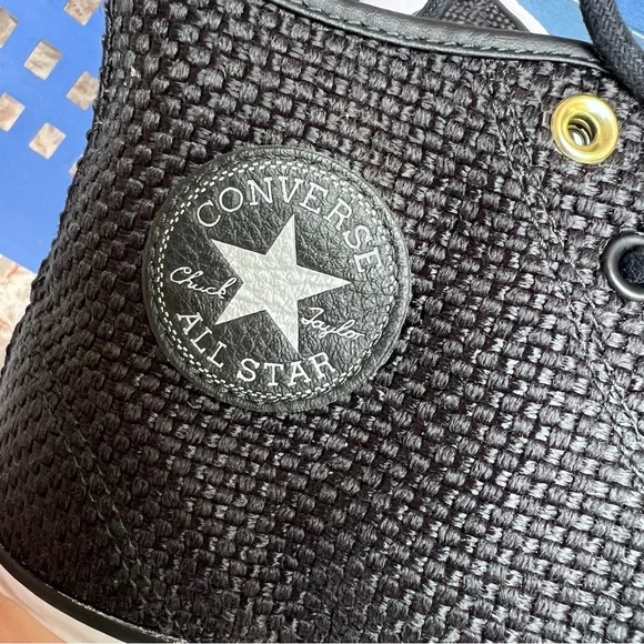 🍒💣 Converse black woven style high tops - Picture 10 of 13